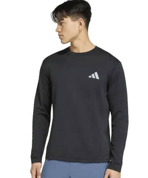 Мужская футболка с длинным рукавомхлопковая Adidas M Carat L/S T-Shirt, Black
