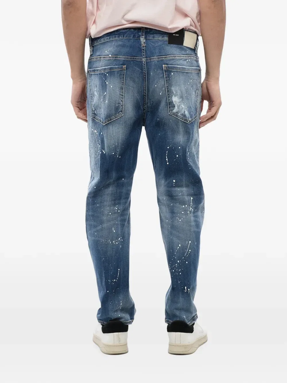 Джинсы Bro Fit с кристаллами Dsquared2, синий — фото 3