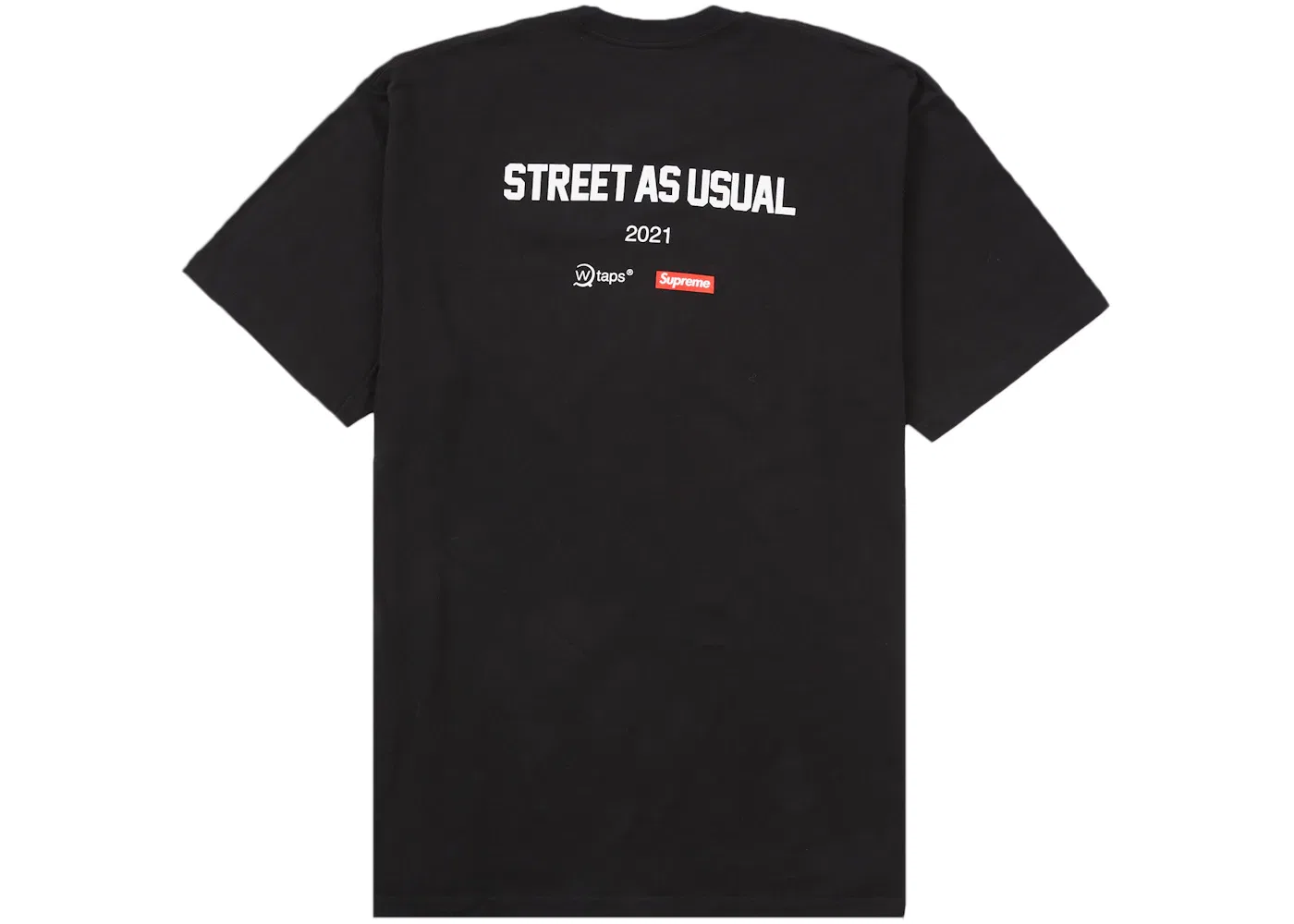Мужская футболка с принтом Supreme WTAPS Sic'em! Tee, Black — фото 2