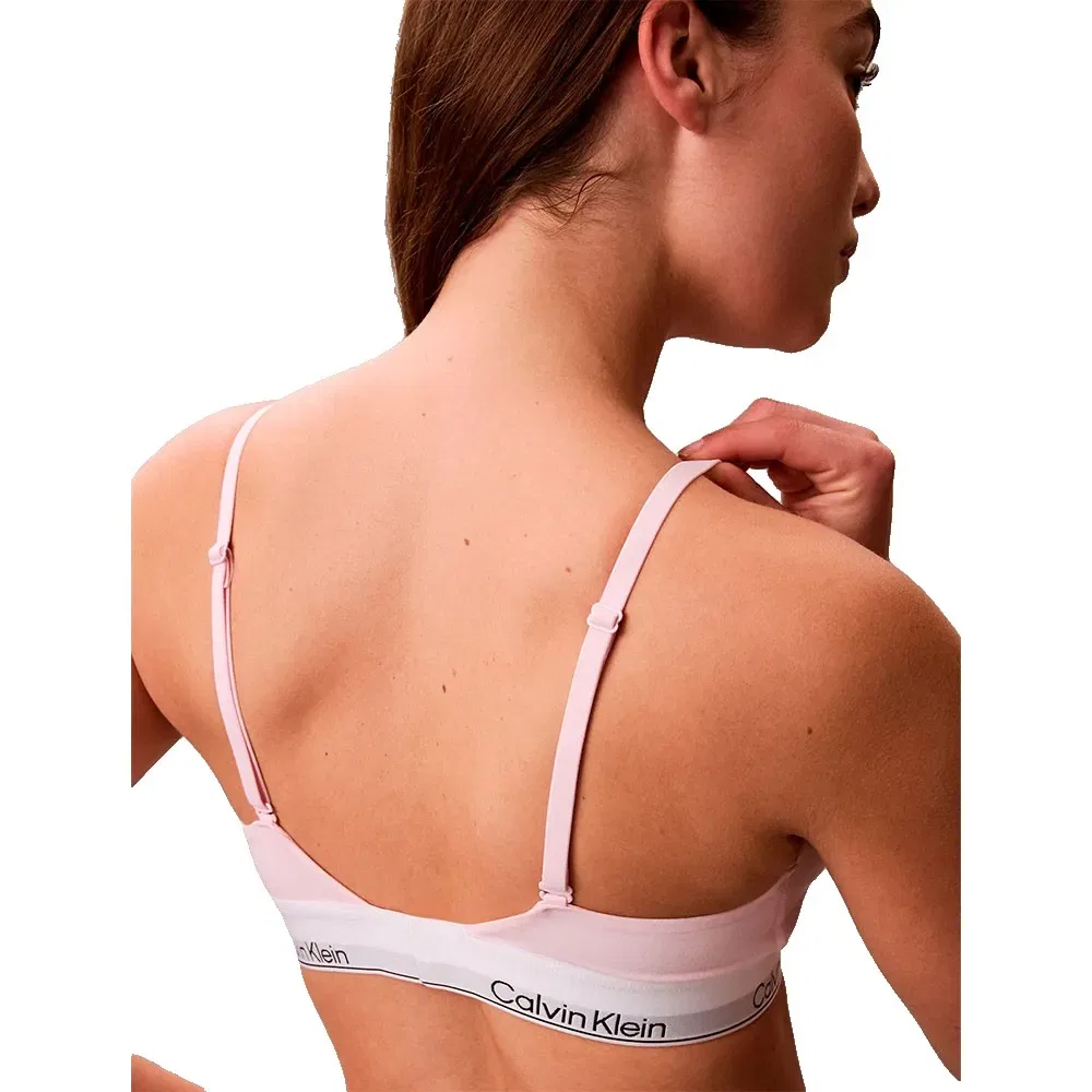 Треугольный бюстгальтер Calvin Klein, розовый — фото 2
