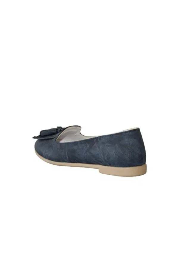 Детские балетки для девочек без каблука Vicco, Navy Blue — фото 2