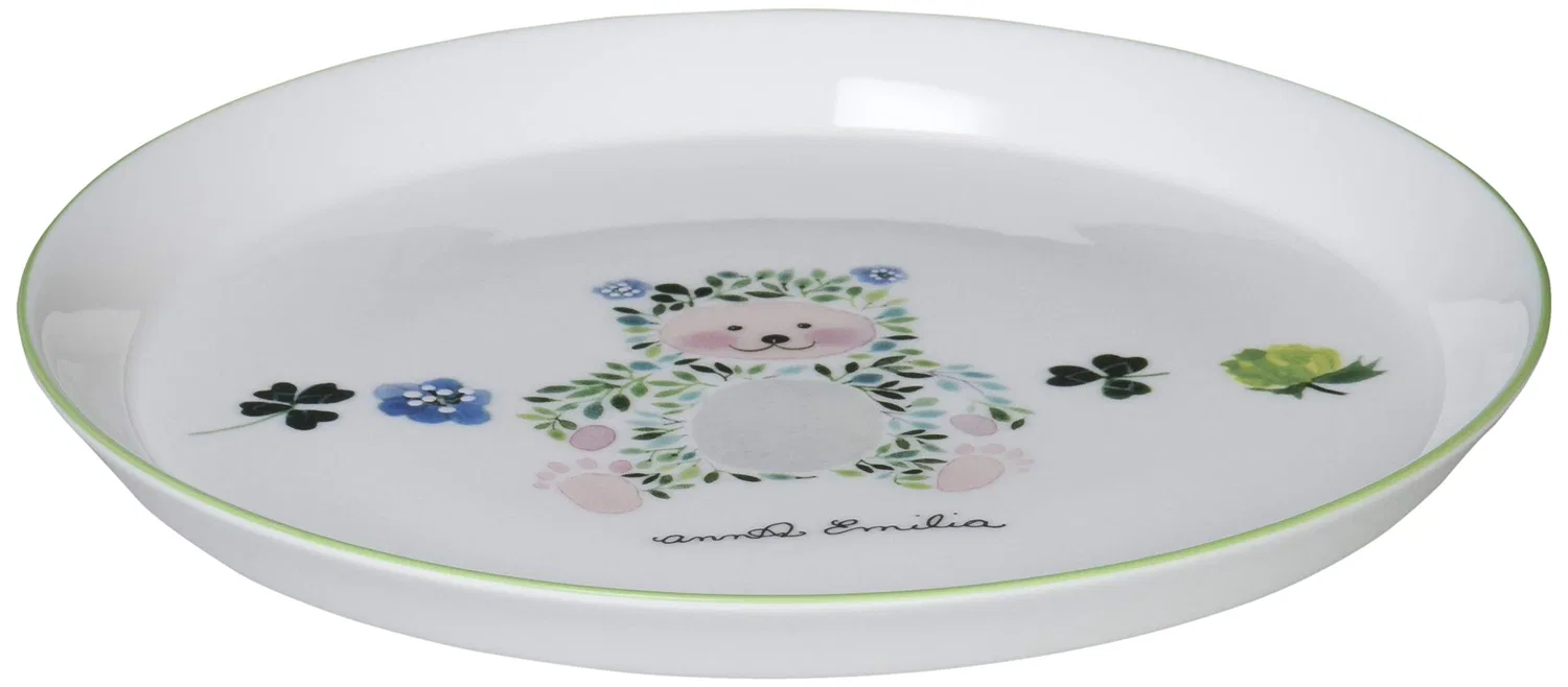 Детская тарелка «Anna Emilia Bear» с рисунком медведя, 19 см, от NARUMI