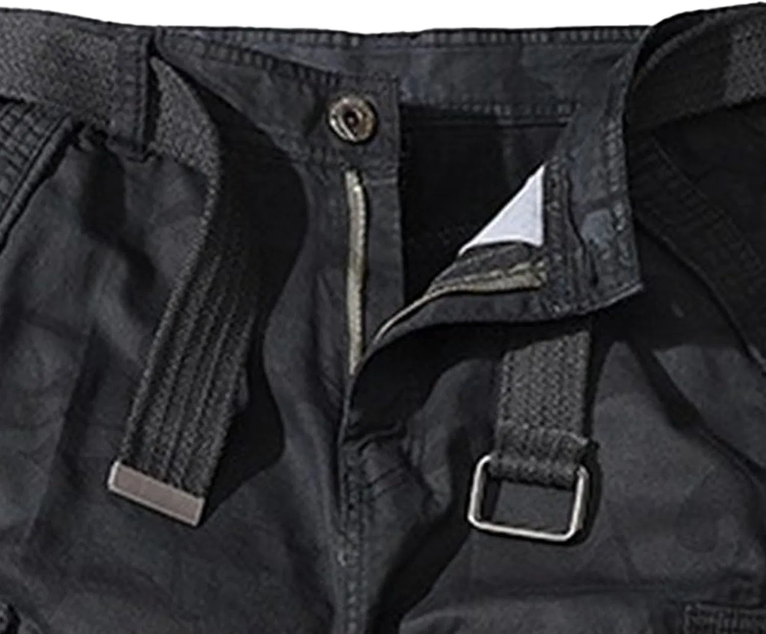 Мужские брюки карго с мультикарманами, Slim Fit, Blacka2 — фото 3