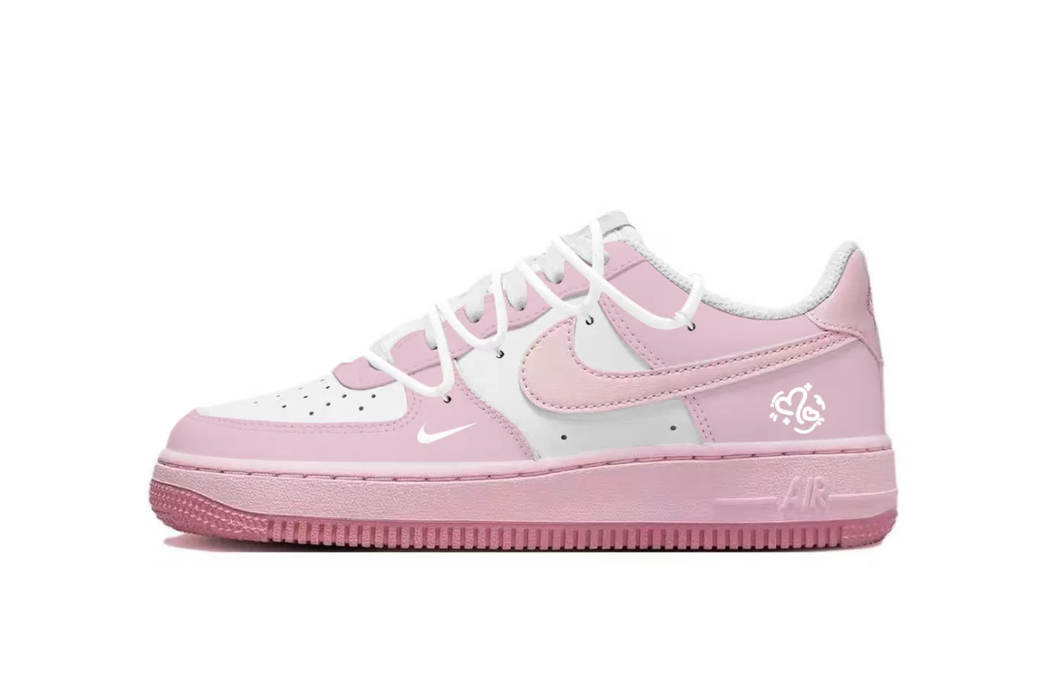 Детские кроссовки для скейтбординга Pink Air Force 1 Nike