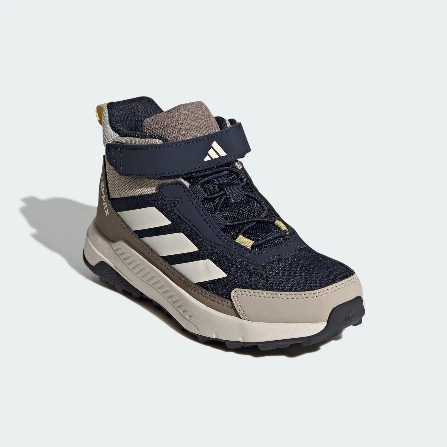 Детские полуботинки для активного отдыха Terrex Anylander Mid Kids Adidas, Beige Weiss Khaki — фото 4
