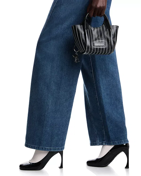 Женские джинсы с завышенной талией Emporio Armani, Blue Denim — фото 4