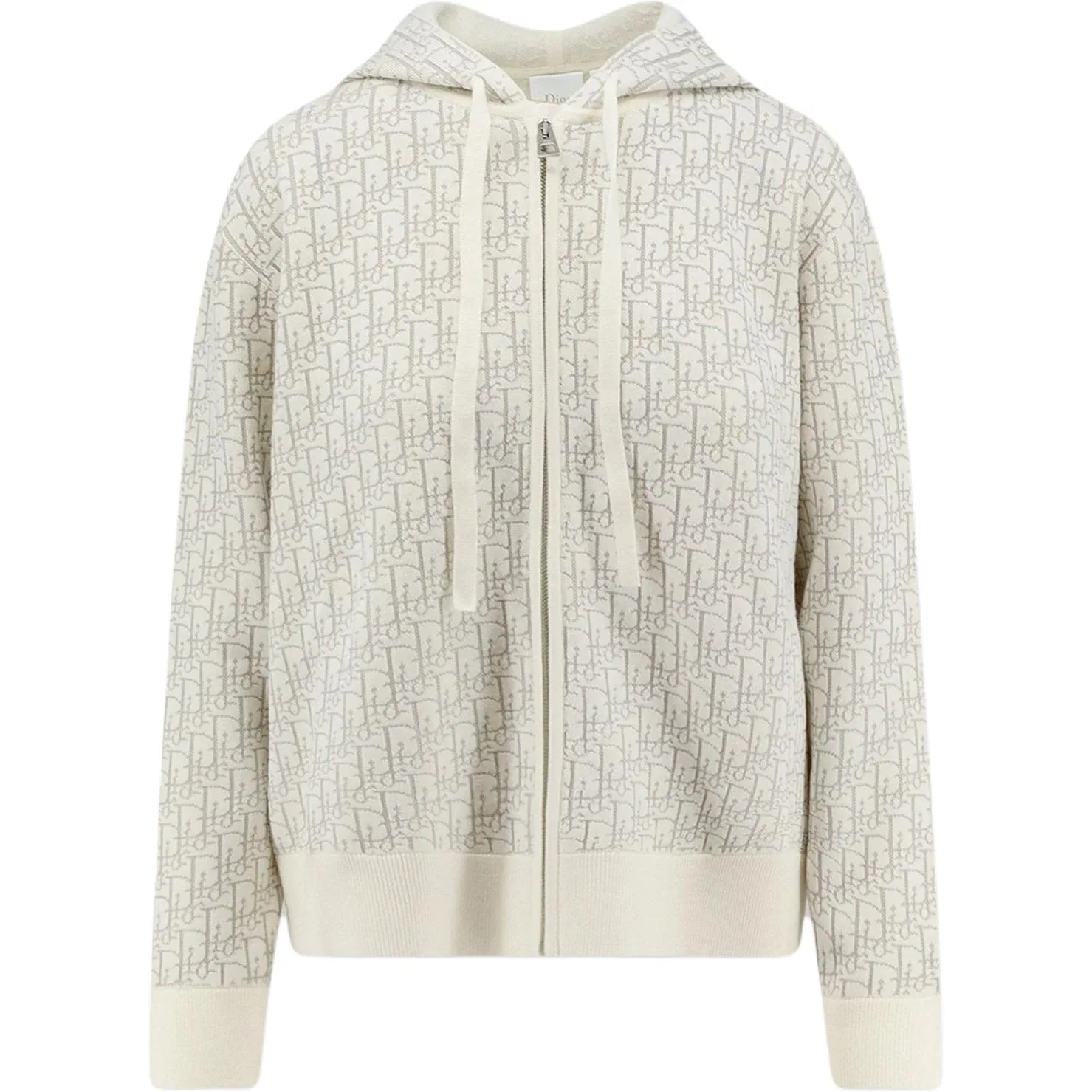 Женский свитер с капюшоном прямого кроя Beige DIOR, Beige