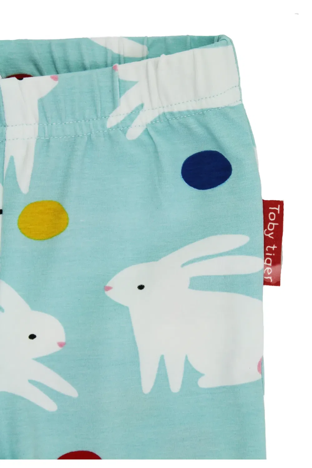 Детские леггинсы с принтом Bunny Hop, Toby Tiger, Blue — фото 2