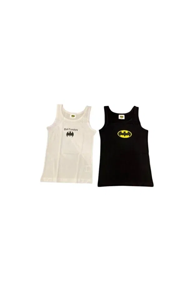Детский комплект маек для девочек с принтом Batman, Black And White