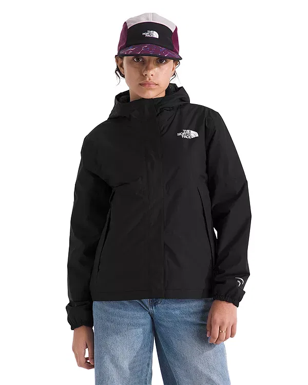 Детская куртка для девочек с капюшоном Warm Antora Rain Jacket The North Face, Tnf Black — фото 2