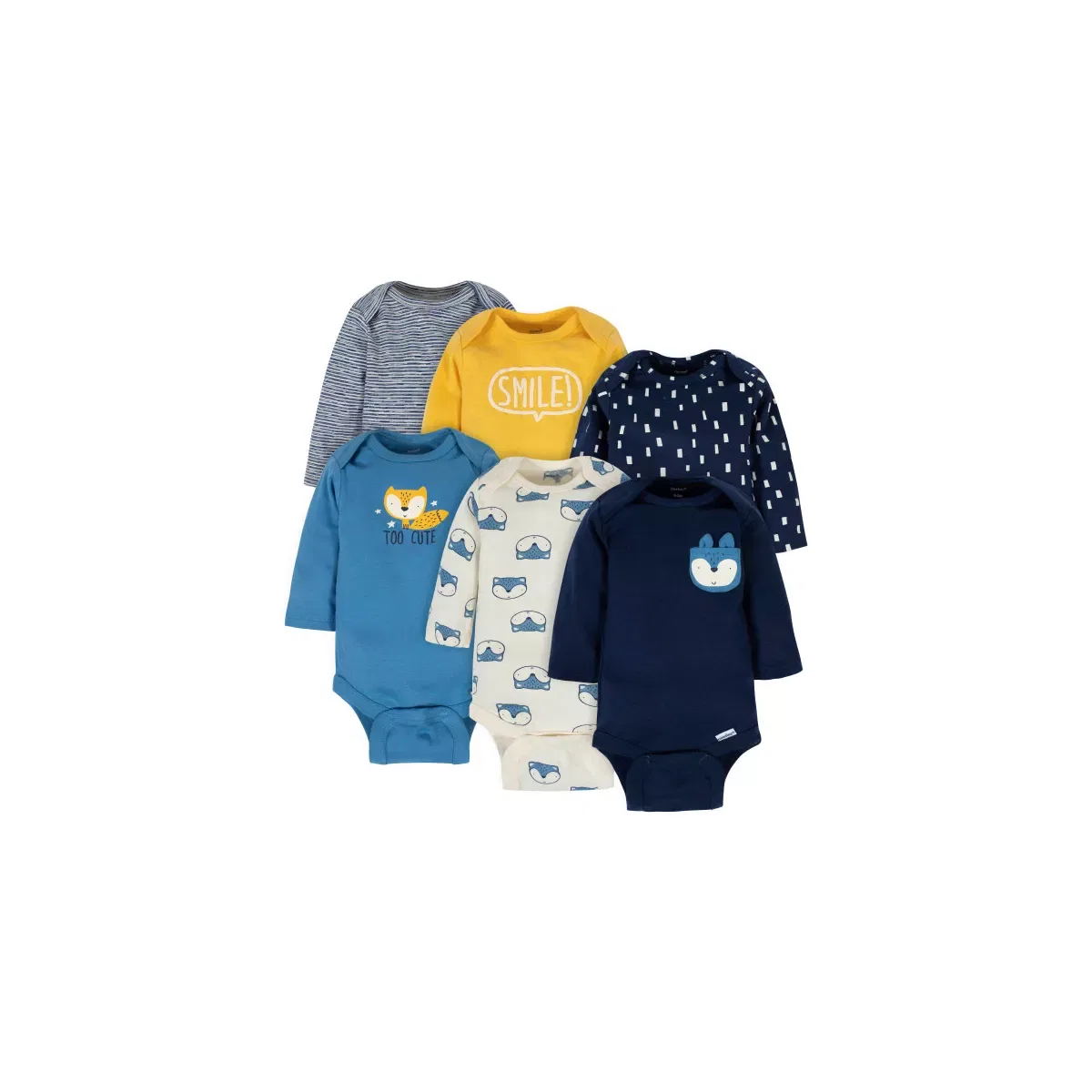 Детские боди с длинным рукавом Gerber, Fox