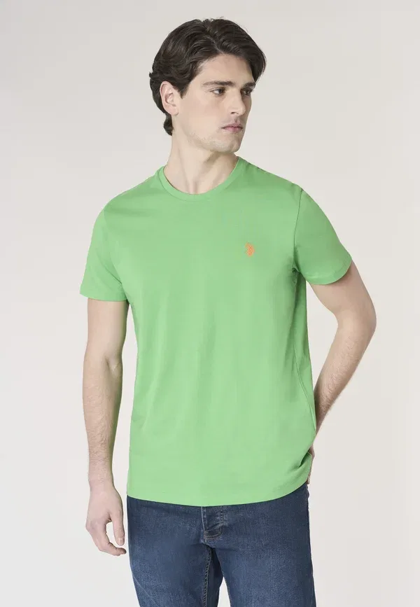 Футболка из 100% хлопка Basic t-shirt U.S. Polo Assn., Verde, зеленый