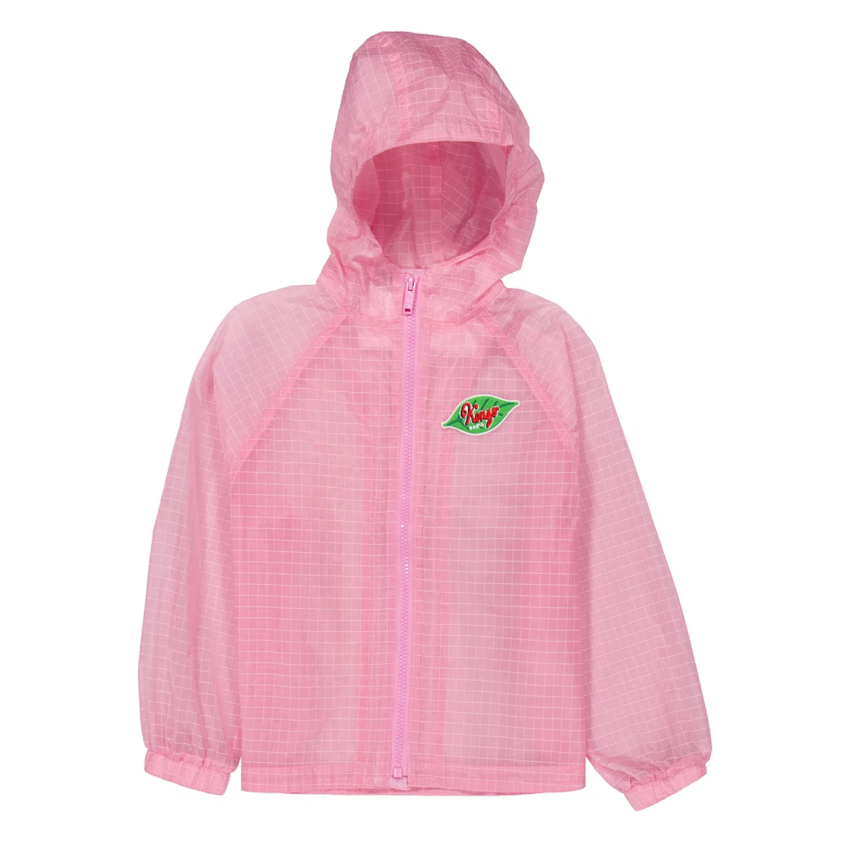 Ветровка детская с капюшоном и логотипом Kids Logo Hooded Windbreaker Jacket Kenzo, Pink