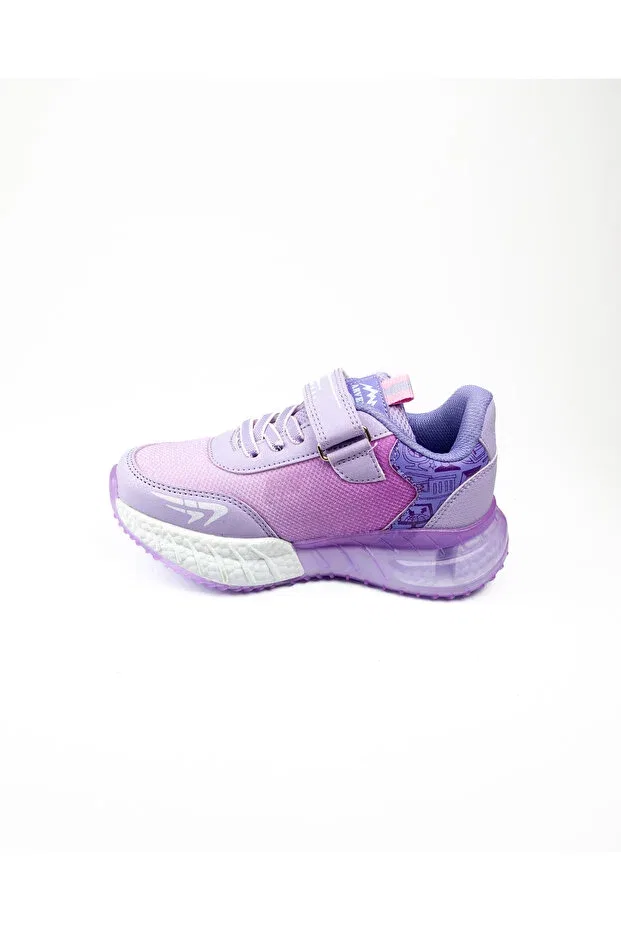 Детские спортивные туфли для девочек с детским принтом Arvenzo, Lilac — фото 3