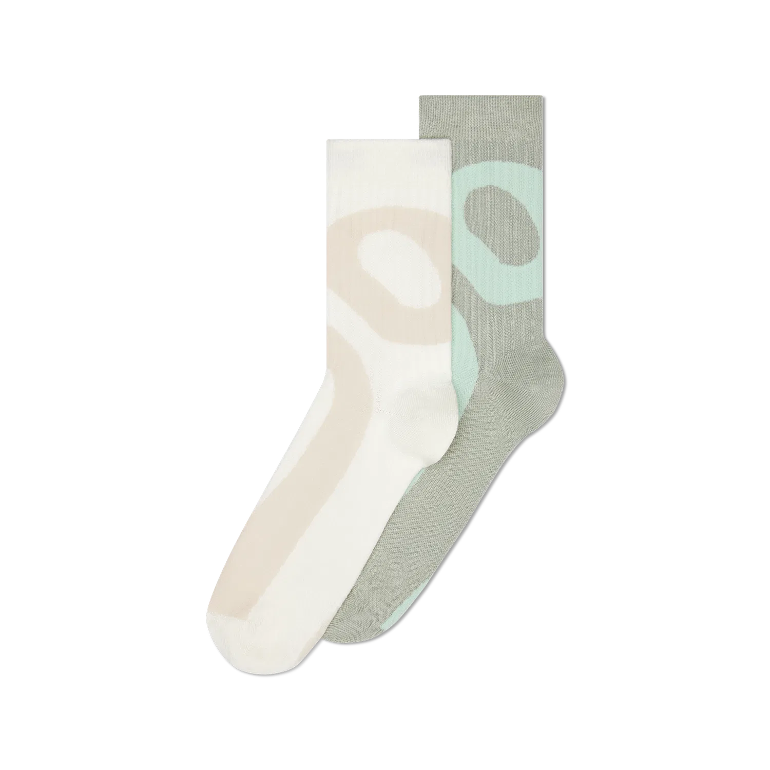 Детские носки с архитектурной поддержкой, комплект из двух пар, Liquid Logo Sock High, On, Ivory Tin