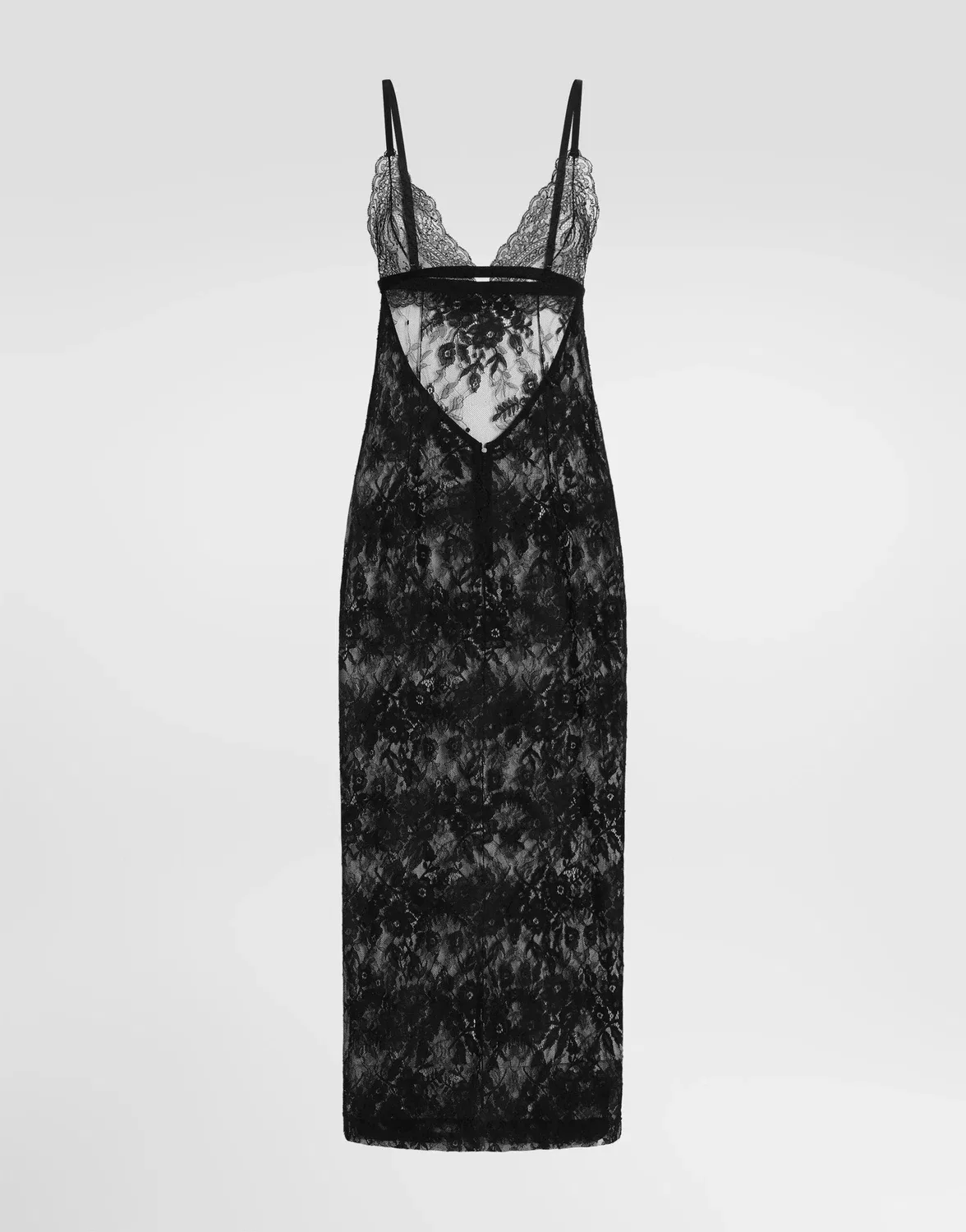 Кружевное платье Dolce & Gabbana, черный