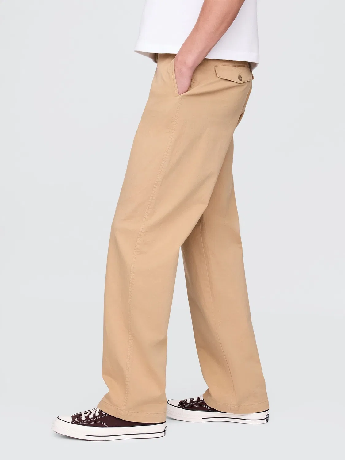 Чиносы свободного кроя 90s Loose Chinos Gap, коричневый — фото 4