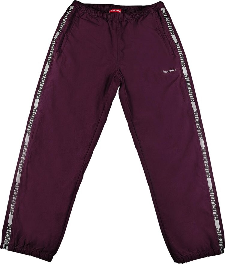 

Брюки Supreme Reflective Zip Track Pant Purple, фиолетовый