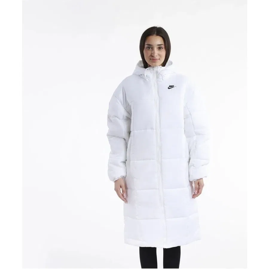 Женский пуховик-парка с капюшоном Nike NSW TF Thrmr Clsc Parka, M, Белый — фото 3
