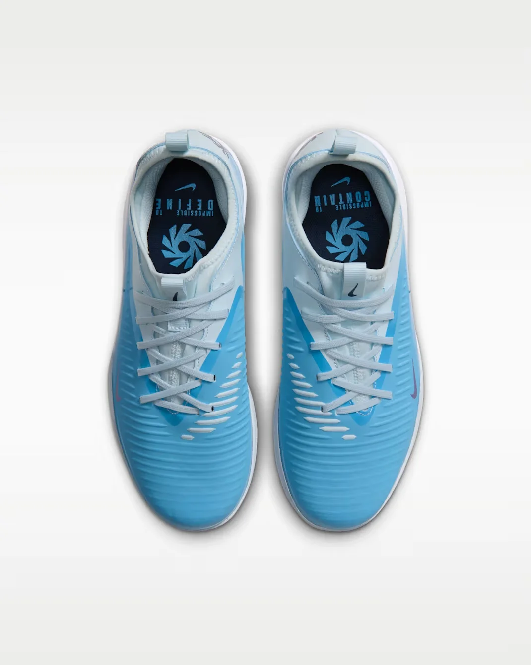 Бутсы подростковые Nike Jr. Phantom 6 Low Academy 'Erling Haaland', синий — фото 3