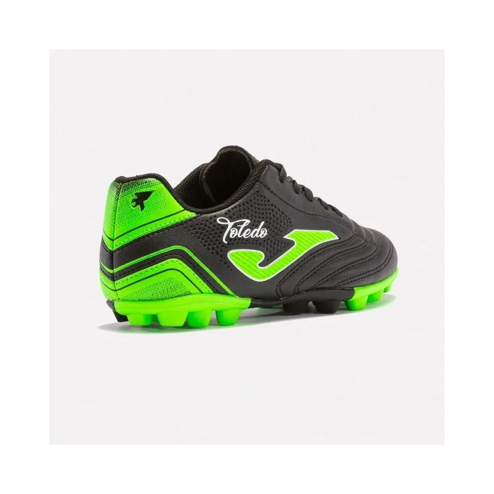 Детские футбольные бутсы для мальчиков Toledo Jr 2301 Hard Ground, Black Joma — фото 3