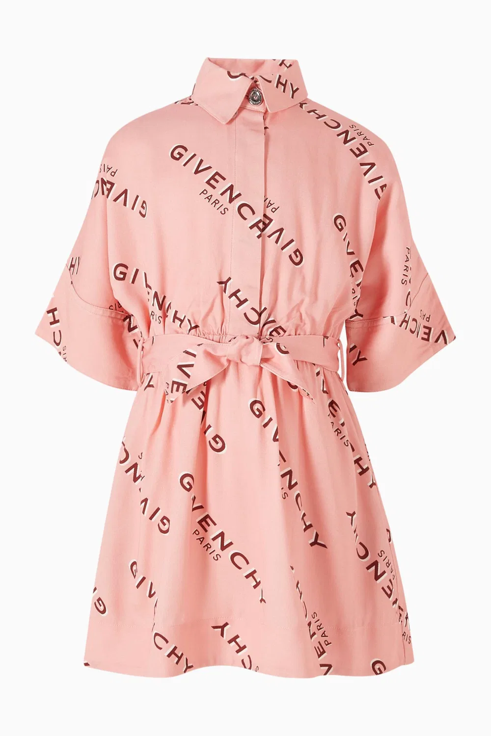 Платье-рубашка с принтом-логотипом Givenchy
