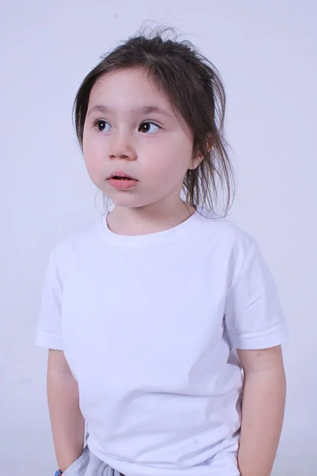 Детская футболка для девочек хлопковая Panio Kids, White — фото 2
