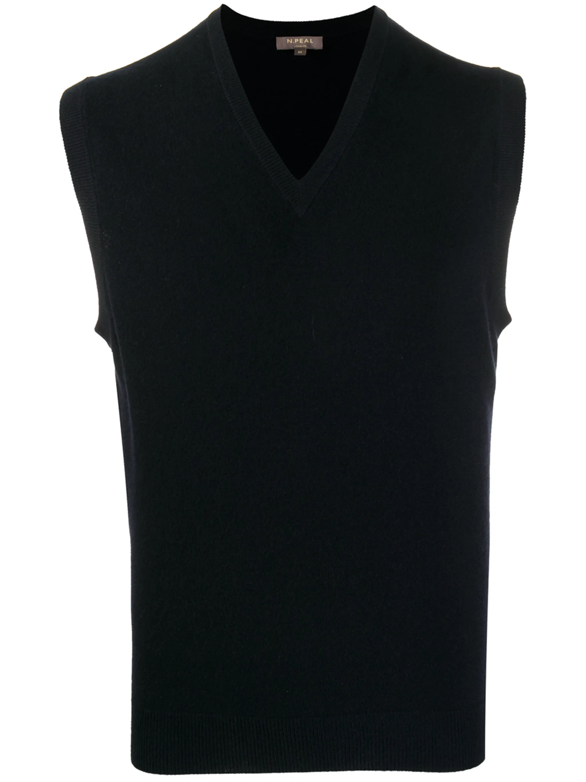 

Кашемировый топ с V-образным вырезом N.Peal, синий