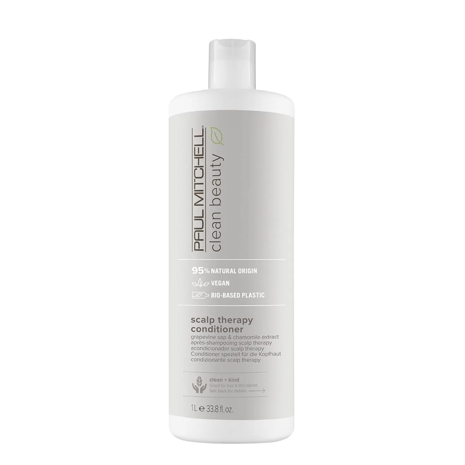 Кондиционер для кожи головы Paul Mitchell Clean Beauty Scalp Therapy мягко кондиционирует и охлаждает все типы волос, особенно сухие, жирные и чувствительные. 1000 мл (1 шт.)