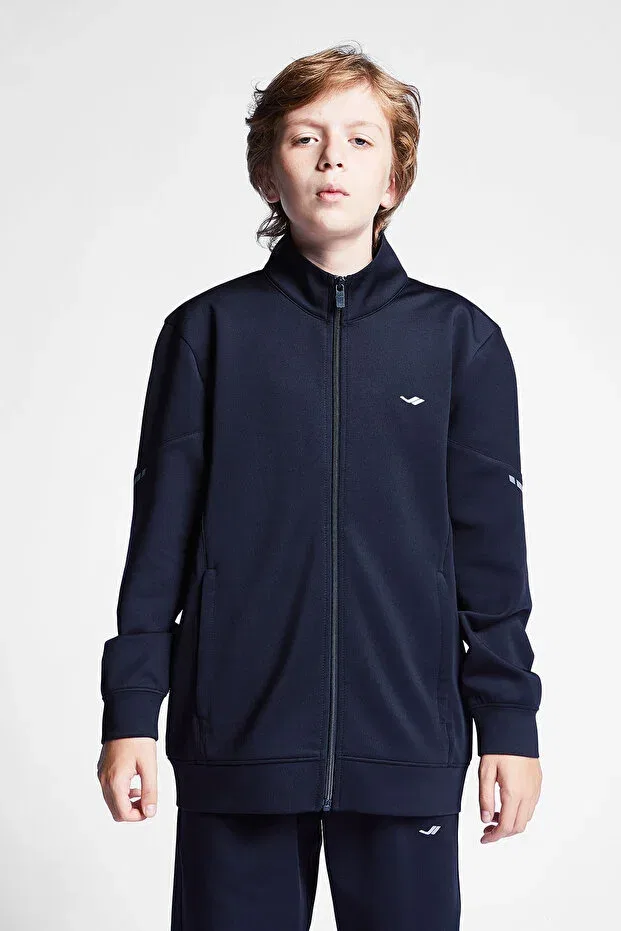 Детские свитшот для мальчиков на молнии Lescon, Navy Blue
