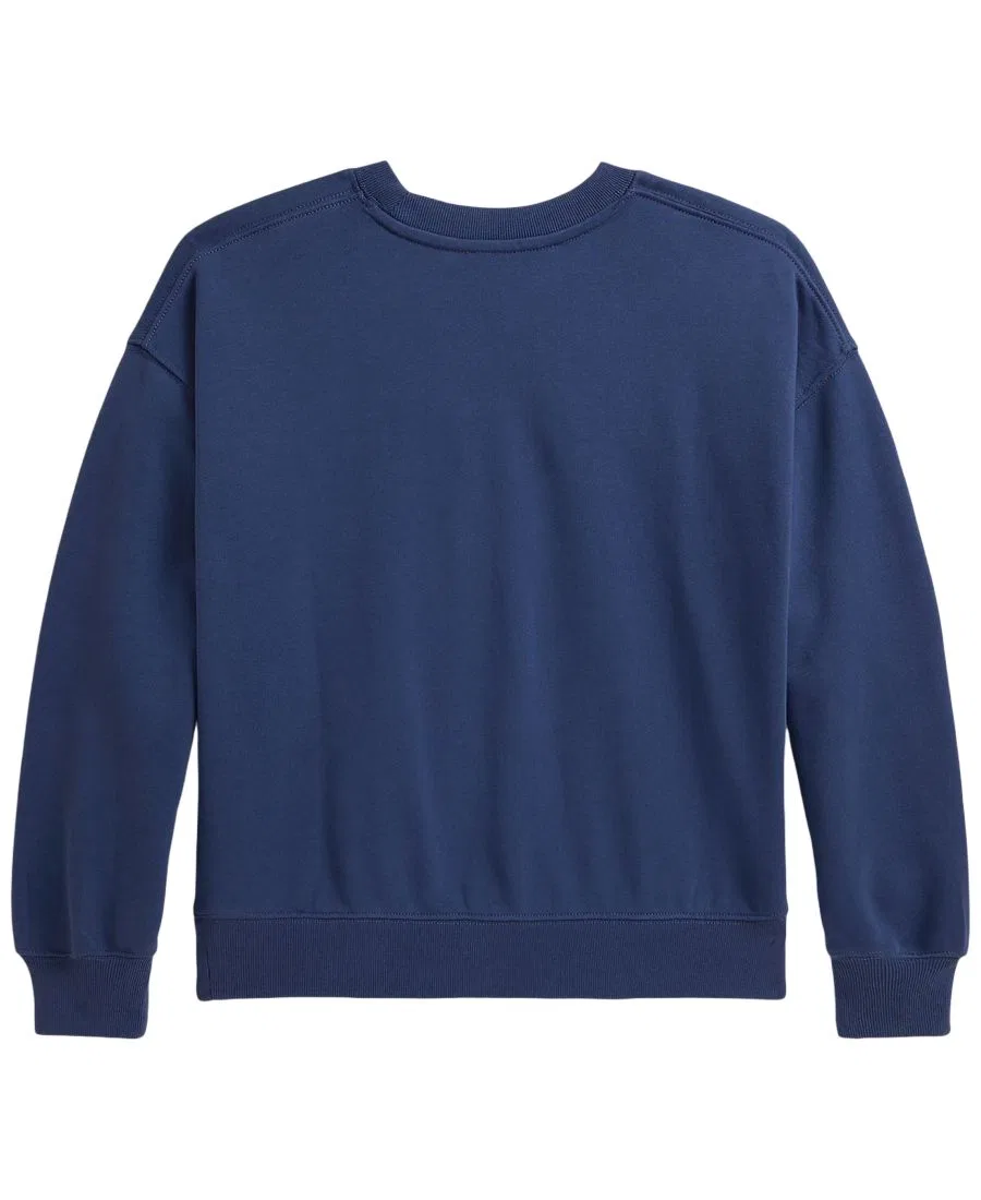 Детский свитшот с длинным рукавом, с аппликацией Polo Ralph Lauren, Old Royal — фото 4