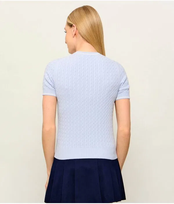 Пуловер Lacoste Azzurro с V-образным вырезом — фото 3