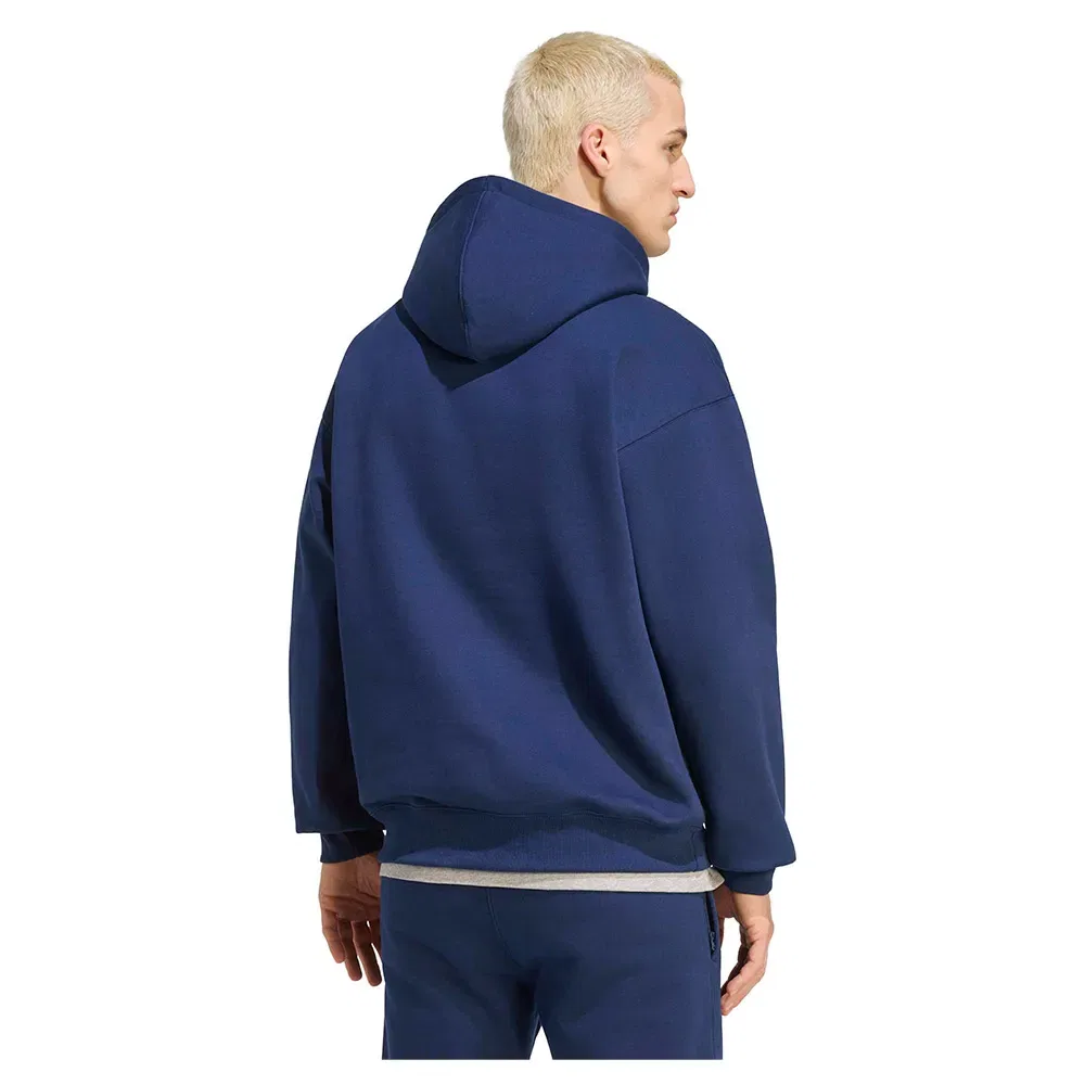 Худи свободного кроя Trefoil Essentials Adidas Originals, синий — фото 2