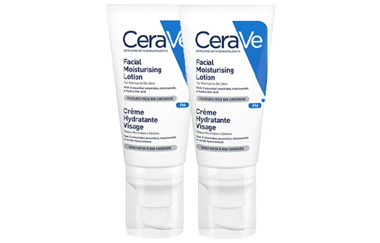 Женский лосьон для лица с ниацинамидом CeraVe Light Up PM, 52 мл*2, CeraVe