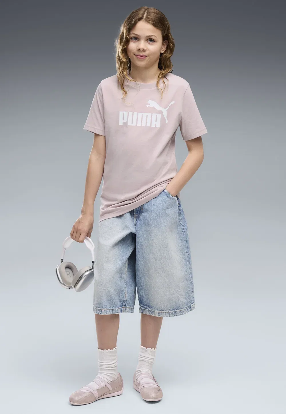 Футболка с логотипом Ess no. 1 - футболка с принтом Puma, Misty Pink
