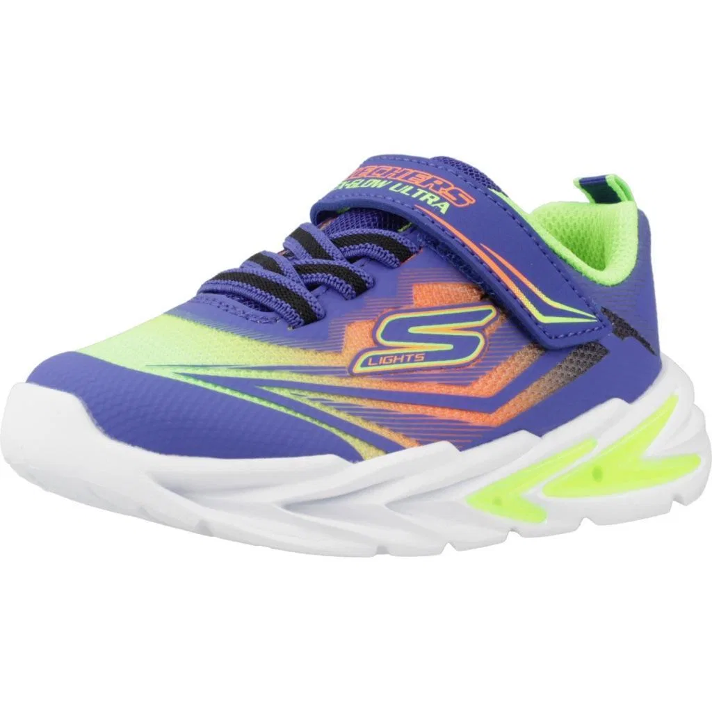 Детские кроссовки Skechers S Lights-flex-glow, Blau Bunt