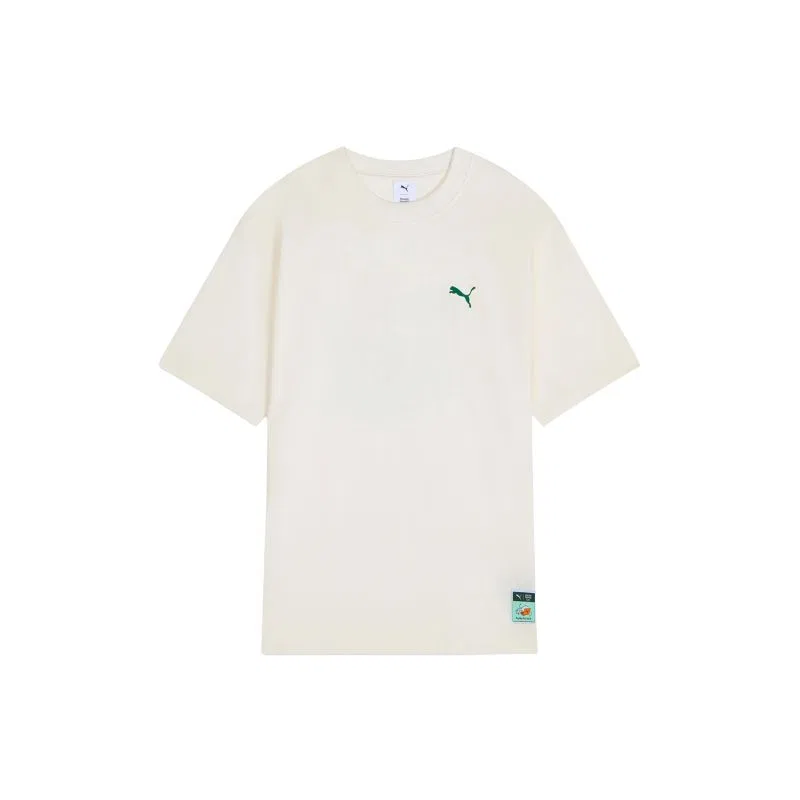 Детская футболка с круглым вырезом PUMA X MONDAY SLEEPING CLUB, Цвет Ecru
