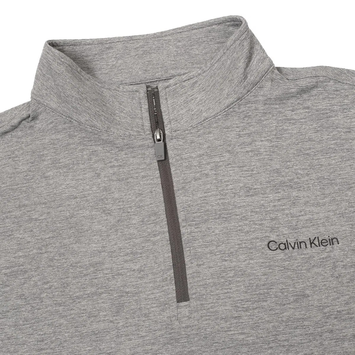 Мужской свитер с полузастежкой-молнией Newport Calvin Klein, Silver Marl — фото 3