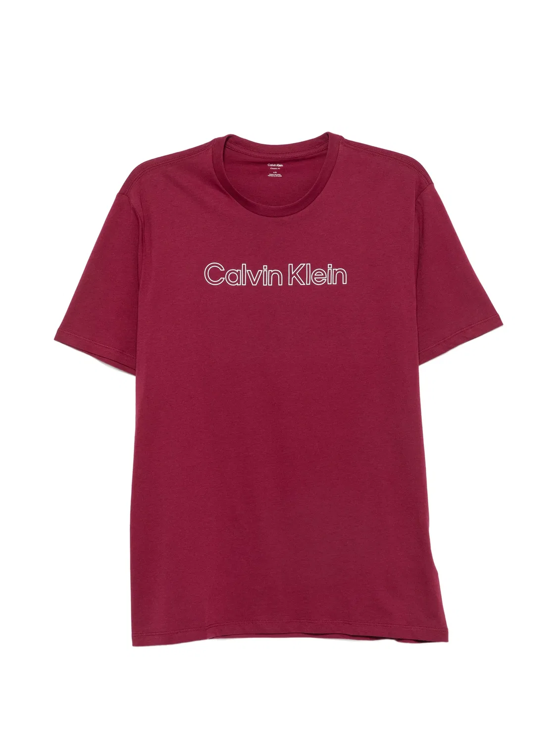 Красная футболка с логотипом из хлопка Calvin Klein, красный