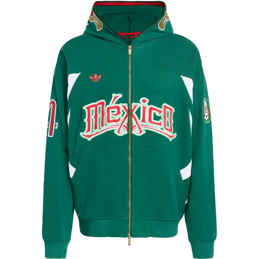 Худи с капюшоном, с принтом, Originals FIFA World Cup 26 Meksika, adidas, Зеленый — фото 3