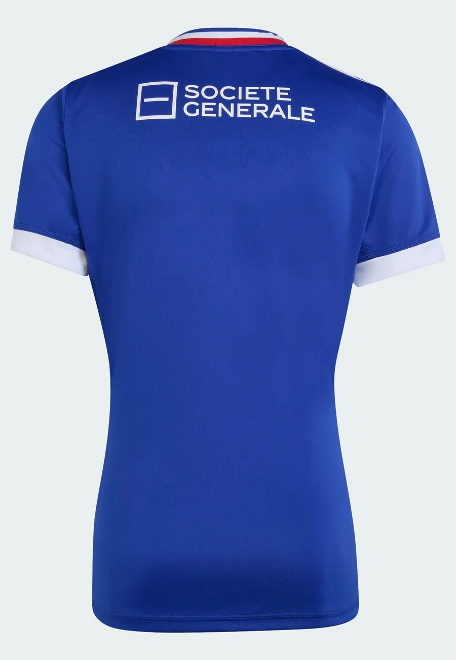 Футболка ADIDAS PERFORMANCE "France Rugby Performance fit replica" синего цвета — фото 3