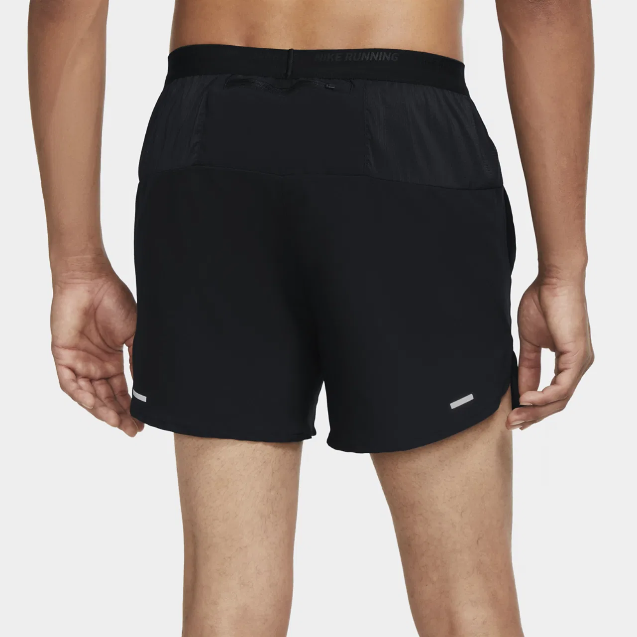 Мужские шорты для бега Dri-FIT Stride 5" BF Nike, цвет Black/Reflective Silver/Black — фото 2
