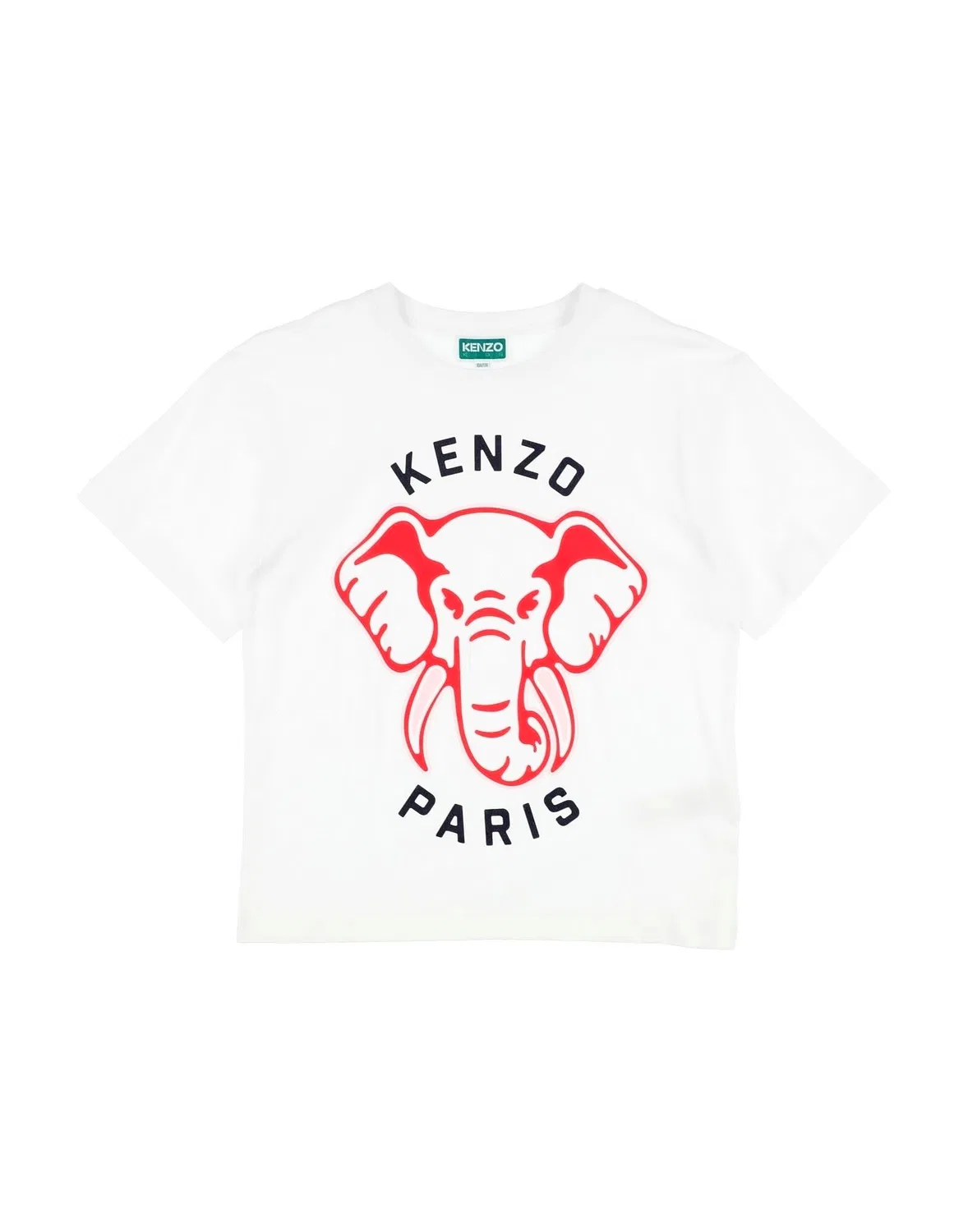Детская футболка с принтом Kenzo Kids, белый