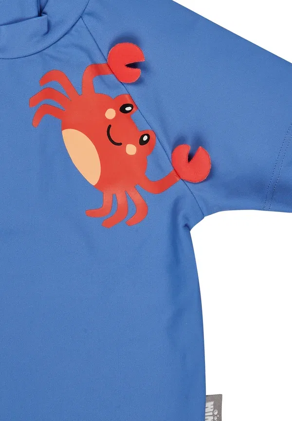Рашгард с принтом Kurzarm krabbe - rash vest Sterntaler, blaufarbig, синий — фото 3