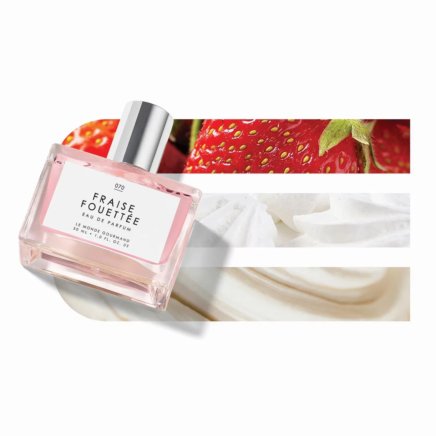 Парфюмерная вода 30 мл с ароматом клубники и ванили LE MONDE GOURMAND, Fraise Fouettée — фото 3