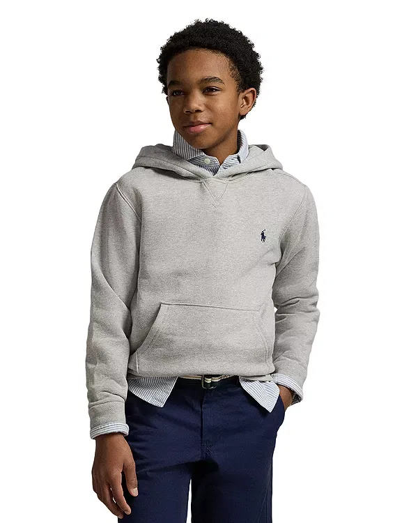 Детская толстовка для мальчиков с вышивкой Ralph Lauren, Grey Heather