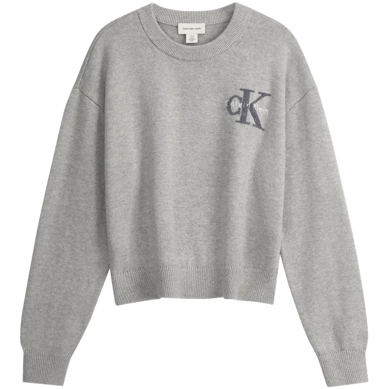 Женский трикотаж с круглым вырезом Calvin Klein, Coconut Gray