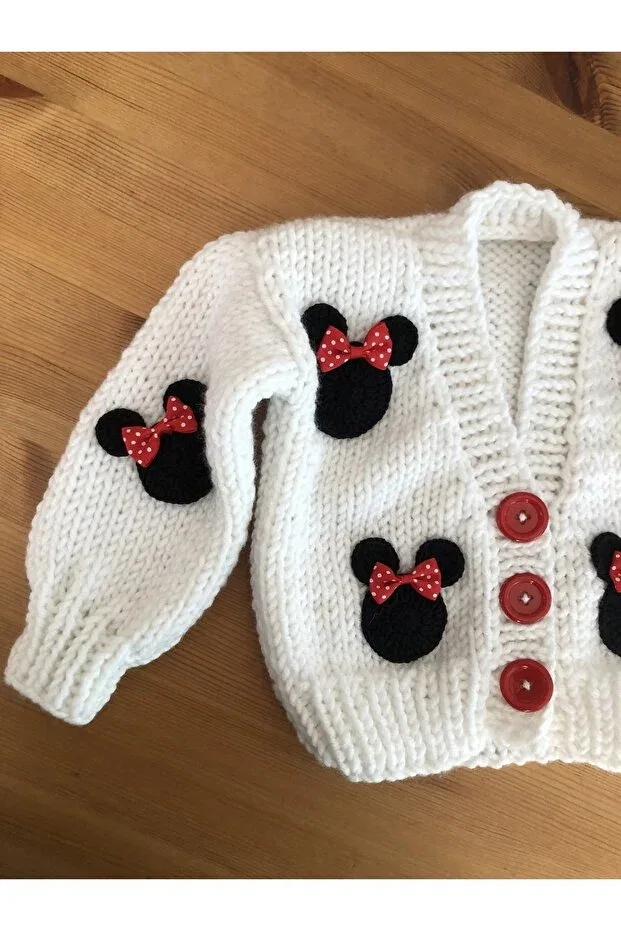 Детский кардиган для девочек с принтом Minnie cardigan Generic Brands, White