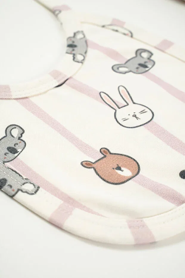 Детский комплект одежды для новорожденных хлопковый с принтом кролика Neu Kids, Ecru — фото 2