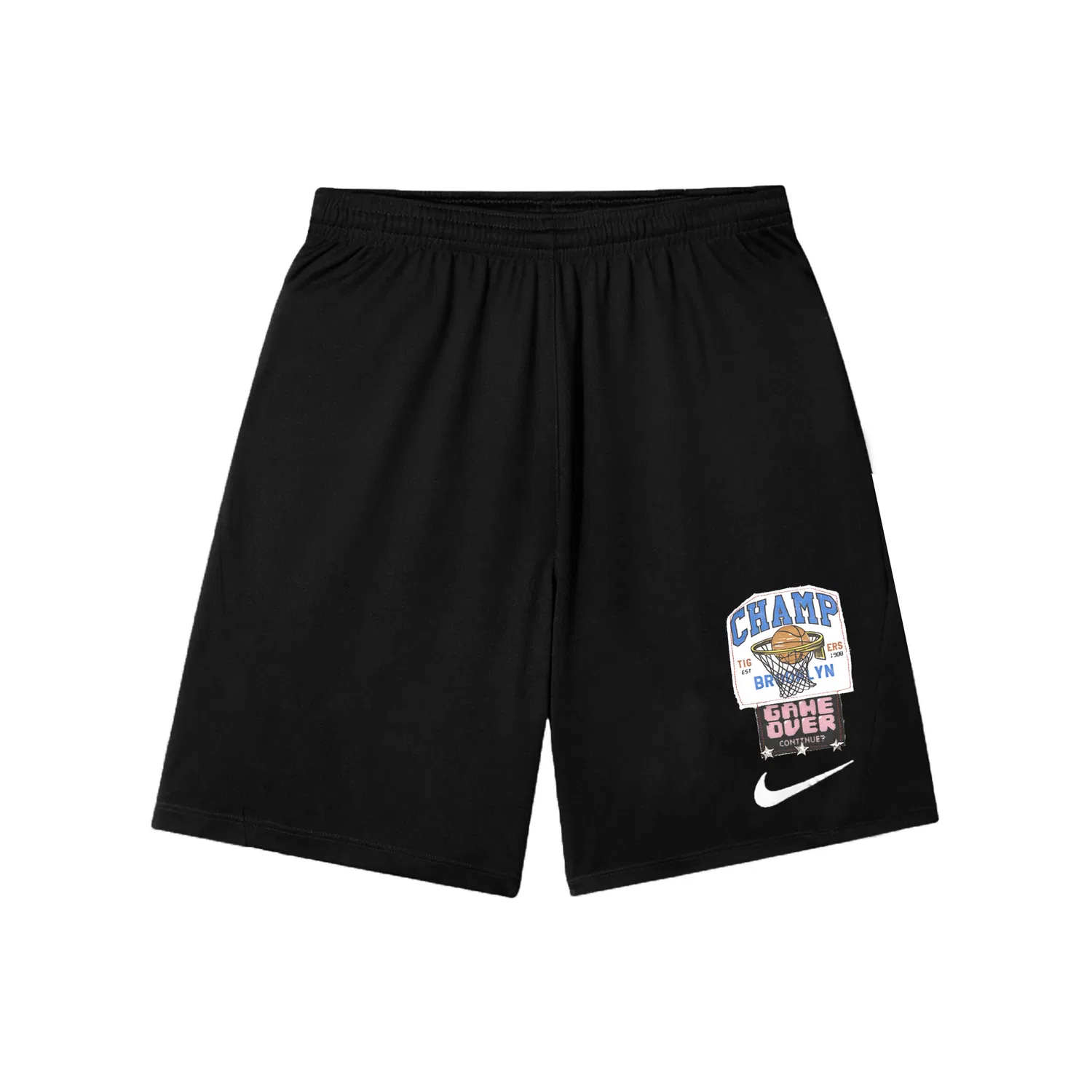 Мужские спортивные шорты Dri-Fit с принтом Nike, Black